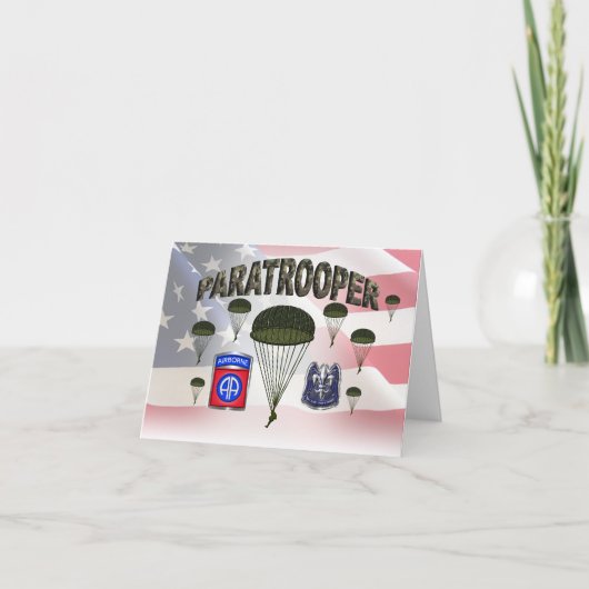 Carte 82e division aéroportée (Devant)