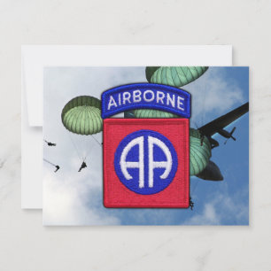 Carte 82e division aéroportée ABN DIV anciens combattant