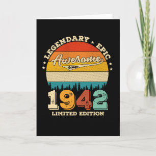 Carte 83 Ans 1942 Retro Awesome 83e anniversaire Cadeau