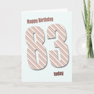 Carte 83e anniversaire