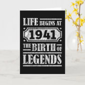 Carte 84 Ans 1941 Naissance De La Légende 84e Anniversai (Fleur jaune)