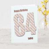 Carte 84e anniversaire (Fleur jaune)