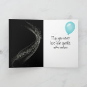 Carte 84e anniversaire Sparklers en noir (Intérieur)