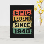 Carte 85 ans Anniversaire 1940 Epic Légende 85e annivers (Fleur jaune)