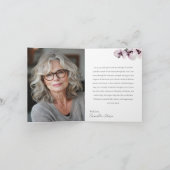 Carte 85 & Fabulous Orchid Photo Birthday Greeting Card (Intérieur)