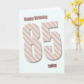 Carte 85e anniversaire (Fleur jaune)