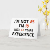 Carte 85e anniversaire (Fleur jaune)