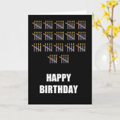 Carte 85e anniversaire avec bougies (Fleur jaune)