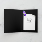 Carte 85e anniversaire Bière en noir (Intérieur)