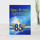 Carte 85e anniversaire pour Superstar (Devant)