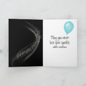 Carte 85e anniversaire Sparklers en noir (Intérieur)