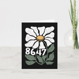 Carte 8647 Résiste à la marguerite subtile florale Foxtr