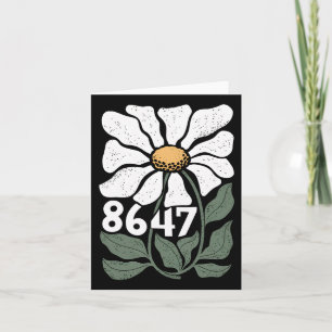 Carte 8647 Résiste à la marguerite subtile florale Foxtr