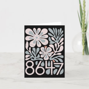 Carte 8647 Résiste à la subtile florale Foxtrot Delta Ta