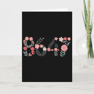 Carte 8647 Subtil Anti Trump 86 47 Floral Bohème Style 
