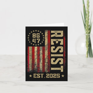 Carte 86 47 Anti Trump Résiste à l'échec Trump Impeach 4