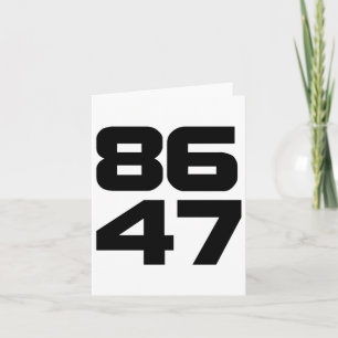 Carte 86 47 Bold Anti Trump Resist Project 2025