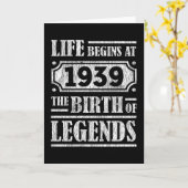 Carte 86 Ans 1939 Naissance De La Légende 86e Anniversai (Fleur jaune)