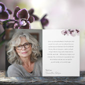 Carte 87 & Fabulous Orchid Photo Birthday Greeting Card