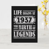 Carte 88 Ans 1937 Naissance De La Légende 88E Anniversai (Fleur jaune)