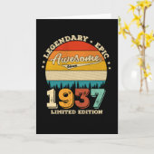 Carte 88 Ans Anniversaire 1937 Magnifique 88e anniversai (Fleur jaune)