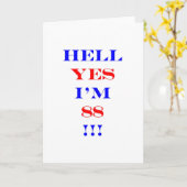 Carte 88 Hell oui ! (Fleur jaune)