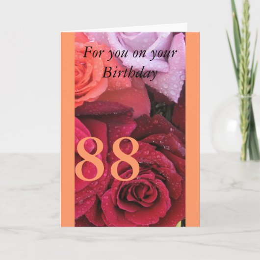Carte 88e anniversaire (Devant)
