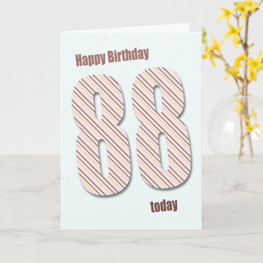 Carte 88e anniversaire (Fleur jaune)