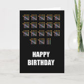 Carte 88e anniversaire avec bougies (Devant)