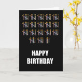 Carte 88e anniversaire avec bougies (Fleur jaune)