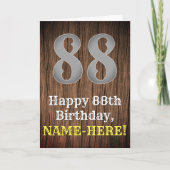 Carte 88e anniversaire : Pays inspiré par l'Ouest Look,  (Devant)