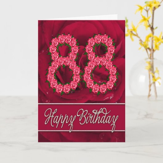 Carte 88e jour du jour (Fleur jaune)