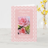 Carte 89e anniversaire de grand-mère - rose (Fleur jaune)