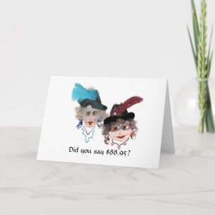 Carte 89ème anniversaire humoristique pour femme