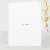 Carte 8,5" x 11" (Fleur jaune)