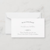 Carte (8,9 x 5,1 cm) - Save The Date (Dos)