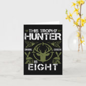 Carte 8 Anniversaire Chasse au canard Chasseur de cerfs  (Fleur jaune)