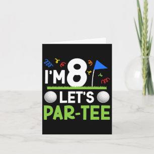 Carte 8 Anniversaire Golf Boy Huit Anniversaire Golfeur