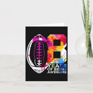 Carte 8 ans d'être génial Football 8e anniversaire
