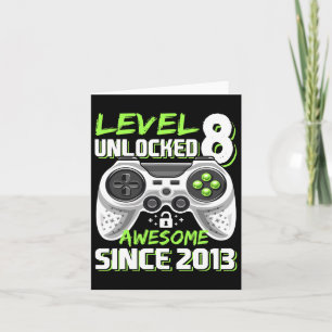 Carte 8 Déverrouillé Awesome 2013 jeu vidéo 8e anniversa