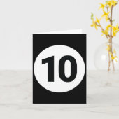 Carte 8 Pool Ball 10 Billiards Costume Halloween Groupe  (Fleur jaune)