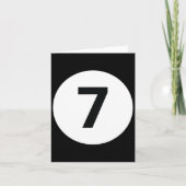 Carte 8 Pool Ball 7 Billiards Costume Halloween Groupe M (Devant)