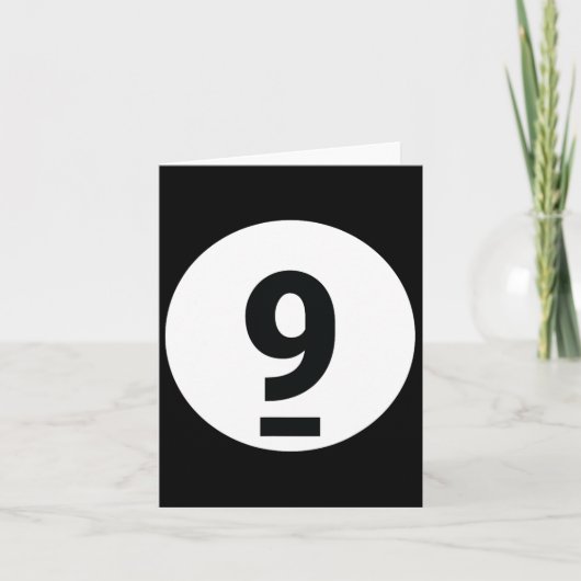 Carte 8 Pool Ball 9 Billiards Costume Halloween Groupe M (Devant)