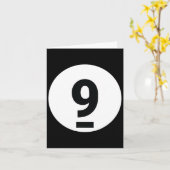 Carte 8 Pool Ball 9 Billiards Costume Halloween Groupe M (Fleur jaune)