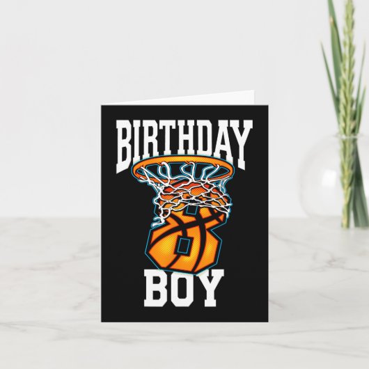 Carte 8e anniversaire Basketball 8 ans Enfants Cadeau 1 (Devant)