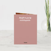 Carte 8e anniversaire, bronze et poterie (Dos)