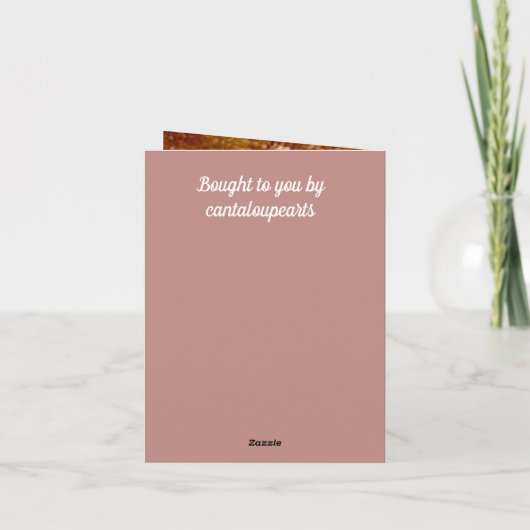 Carte 8e anniversaire, bronze et poterie (Dos)