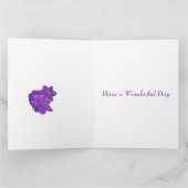 Carte 8e anniversaire, Clematis (Intérieur)