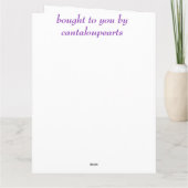 Carte 8e anniversaire, Clematis (Dos)