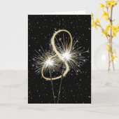 Carte 8e anniversaire du mariage (Fleur jaune)